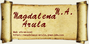 Magdalena Arula vizit kartica